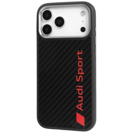 Audi R8 Carbon Fiber MagSafe Case für iPhone 17 Pro Max - Schwarz