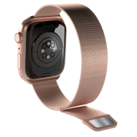 Pasek ze stali nierdzewnej Puro Milanese do Apple Watch 38 / 40 / 41 mm - różowy