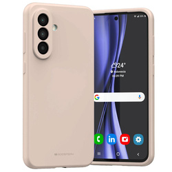 Etui Mercury Silicone do Samsung Galaxy A56 różowo-piaskowy