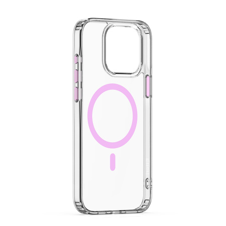 Nakładka Etteri Color Mag do iPhone 15 Pro 6,1" różowa