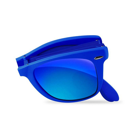 PURO Sunny Kit - Zestaw etui iPhone SE 2020 / 8 / 7 + składane okulary przeciwsłoneczne (niebieski)