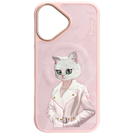 Etui Nimmy Magnetic fashion cute pet     MagSafe do iPhone 16 różowy