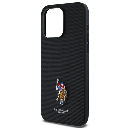 US Polo USHCP15XPEMK iPhone 15 Pro Max    6,7" czarny/black Embroidered DH Color