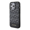 Guess GCube Stripes MagSafe Hülle für iPhone 15 Pro Max – Schwarz
