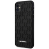 Original Handyhülle IPHONE 11 Karl Lagerfeld Hardcase 3D Monogram (KLHCN61RUPKLPK) schwarz