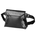 Wasserdichte PVC-Tasche / Hüfttasche – schwarz