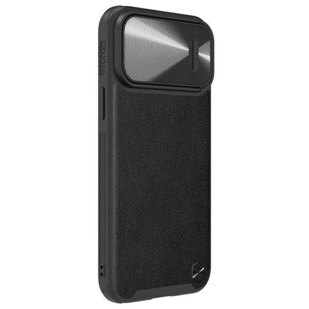NILLKIN CAMSHIELD LEATHER S IPHONE 14 PRO, BLACK / CZARNY