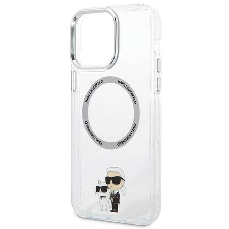 Karl Lagerfeld KKLHMP13XHNKCIT iPhone 13 Pro Max 6,7&quot; Hardcase transparent Ikonisches Karl&amp;Choupette Magsafe