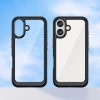 Etui Outer Space Case na iPhone 16e pokrowiec z elastyczną ramką - czarne