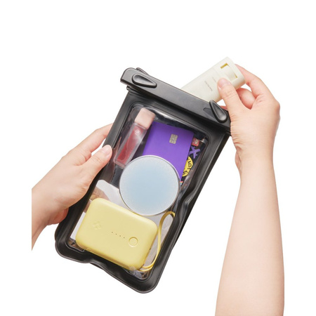 Spigen A603 Universal Waterproof Case - Etui wodoodporne do smartfonów do 6.9" (Black)