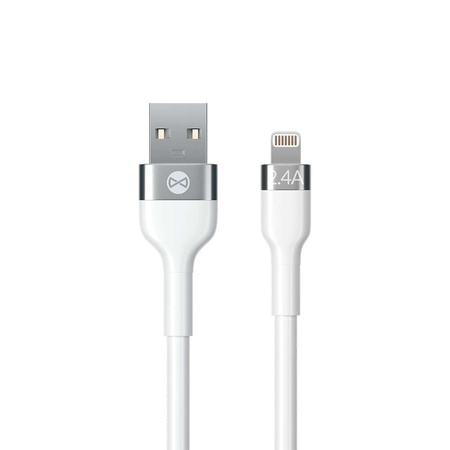 Forever kabel Flexible USB - Lightning 1,0 m 2,4A biały