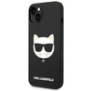 Oryginalne Etui IPHONE 14 PLUS Karl Lagerfeld Hardcase Silicone Choupette Head Magsafe czarne