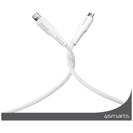 Kabel 4smarts Lightning do USB-C 30W     1.5m biały