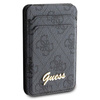 Original Case IPHONE Z MAGSAFE Guess Wallet Card Slot Stand MagSafe 4G Classic Logo (GUWMSHG4SHK) black