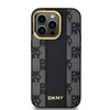 DKNY DKHMP14XPCPVSLK iPhone 14 Pro Max 6.7" czarny/black hardcase Leather Checkered Mono Pattern MagSafe