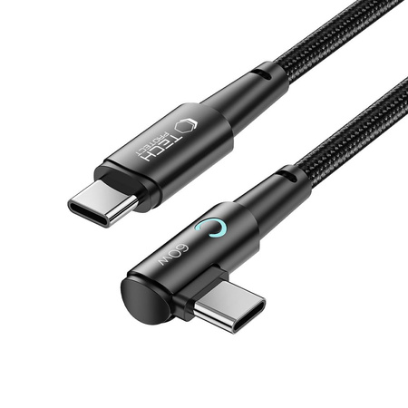 Kabel 60W 6A 1m USB-C - USB-C Tech-Protect Ultraboost ”L” szary