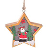 Lampka Świąteczna Drewniana Renifer - Gwiazdka