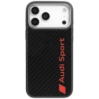 Audi R8 Carbon Fiber MagSafe Case for iPhone 17 Pro Max - Black