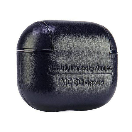 Original Case APPLE AIRPODS 3 Audi Leather Big Logo Cover (AU-AP3-GT/D3-BK) black