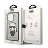 Karl Lagerfeld KLHCP14XGFKPG iPhone 14 Pro Max 6.7&quot; Hardcase silber / silber Glitter Flakes Ikonik