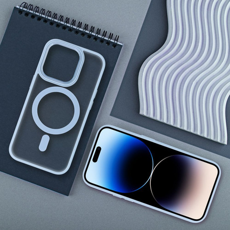 Futerał MATTE MAG COVER kompatybilny z MagSafe do IPHONE 17 niebieski
