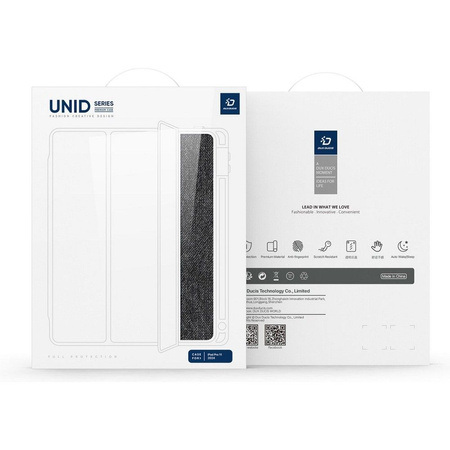 DUX DUCIS etui UNID składane z miejscem na rysik do iPad Pro 11 (2024) czarne