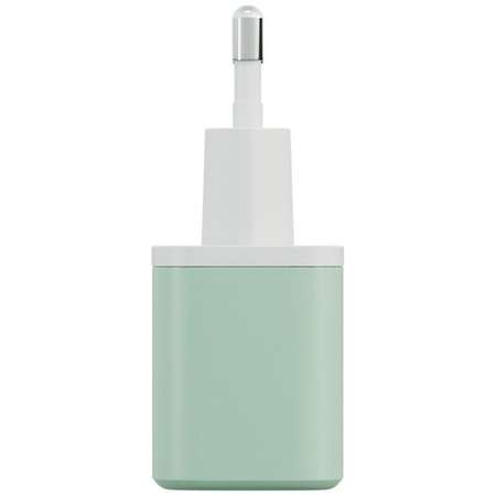 Ładowarka sieciowa Bazic GoPort Velox    Kit USB-C/USB-A GaN 35W z kablem zielony