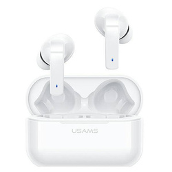 USAMS Bluetooth 5.0 TWS LY series ANC wireless headphones white/white BHULY06