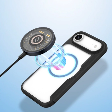 Dux Ducis Skin X Pro iPhone 17 Air Hülle mit Wallet, MagSafe kompatibel - Schwarz