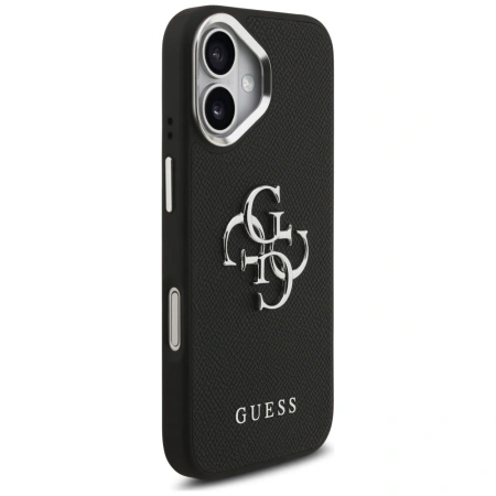 Guess Grained Big 4G Classic Logo case for iPhone 17 - black