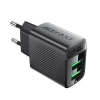 Acefast A86 Netzladegerät 2x USB-A 12W - Schwarz
