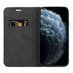 Crong Folio Case - Etui iPhone 11 Pro Max z klapką na magnes (czarny)