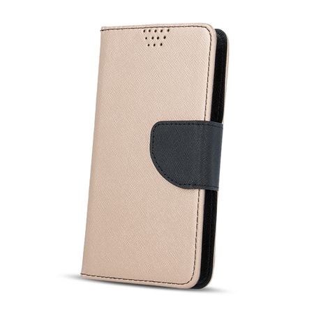 Etui Smart Fancy do iPhone 16 6,1" złoto-czarne