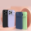 Nillkin CamShield Magnetische Silikonhülle iPhone 14 Pro Max Magnetische MagSafe-Abdeckung mit Kameraschutz Blau