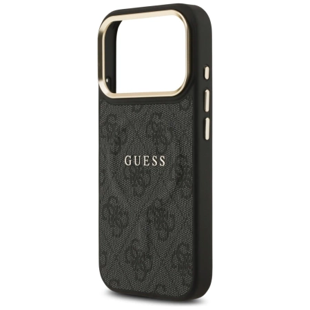Etui Guess 4G PU Classic Logo MagSafe na iPhone 17 Pro - czarne