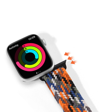Dux Ducis Strap (Mixture II Version) Armband für Apple Watch SE, 8, 7, 6, 5, 4, 3, 2, 1 (41, 40, 38 mm) Flechtband Camo Armband