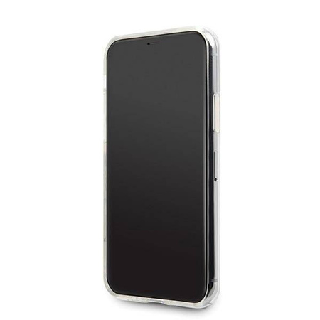Guess GUHCN58SGTLGO iPhone 11 Pro złoty/gold hard case Glitter Triangle
