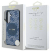 Etui Guess 4G Round Patch Classic Logo MagSafe do Samsung Galaxy S25 niebieski