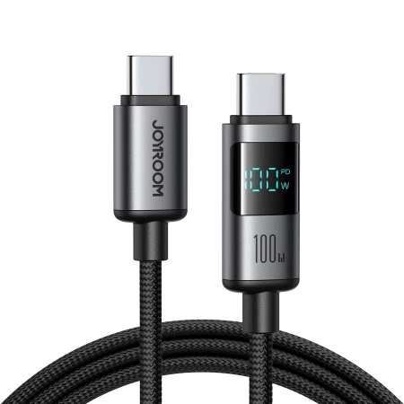 Joyroom S-A16 Pro Prism Series 100W USB-C Cable - USB-C with Digital Display 1.2m - Black
