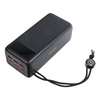 Bateria zewnętrzna (Powerbank) VEGER Tank Boost - 56 000mAh LCD Quick Charge PD 130W czarny (W5001C)