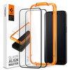 TEMPERED Spigen ALM GLASS FC 2-PACK IPHONE 15 PRO BLACK