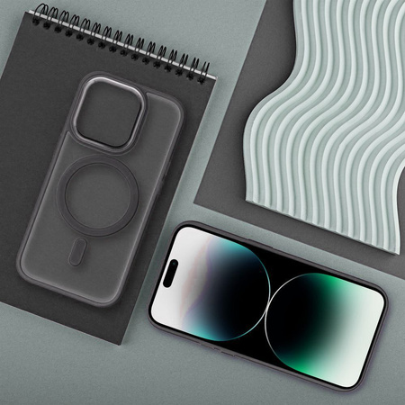 Futerał MATTE MAG COVER kompatybilny z MagSafe do IPHONE 17 Pro tytanowy