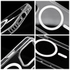 Drop Glue Colorful Ring Mag Cover kompatybilny z MagSafe pasuje do IPHONE 16 PRO MAX biały