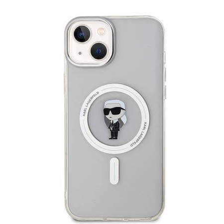 Karl Lagerfeld nakładka do iPhone 15 Plus 6,7" KLHMP15MHFCKNOT transparentna HC Magsafe IML Ikonik