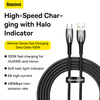 USB cable for USB-C Baseus Glimmer Series, 100W, 2m (Black)