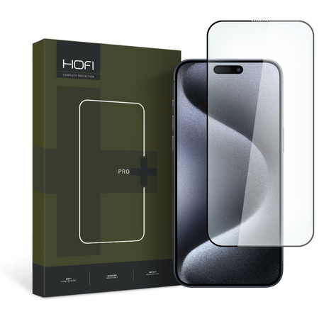 Gehärtetes Glas APPLE IPHONE 15 PRO MAX HOFI Glass Pro+ schwarz