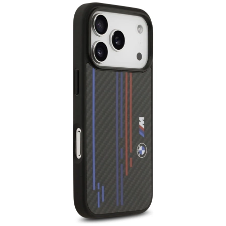 BMW M Kevlar Lines &amp; Logo MagSafe Case for iPhone 17 Pro - Black