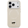 Karl Lagerfeld Karl Pin MagSafe Case für iPhone 17 Pro Max - Beige
