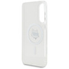 Karl Lagerfeld Button Choupette Head Printed Logo MagSafe - Etui Samsung Galaxy S25 Edge (biały)