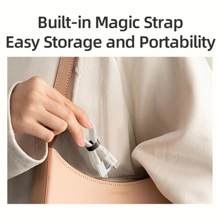 Rock Kabel P8 Basic Series - Typ C na Typ C - PD 60W 3A 1 metr biały